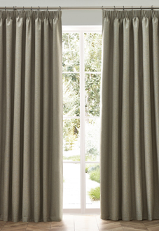 Dawn (Blackout) Pencil Pleat, Natural - Ready Made Curtains